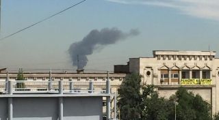 Пожар в Алматы