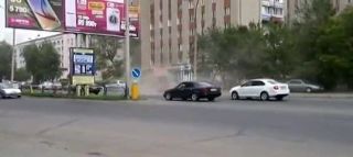 Чистка улиц в Семее