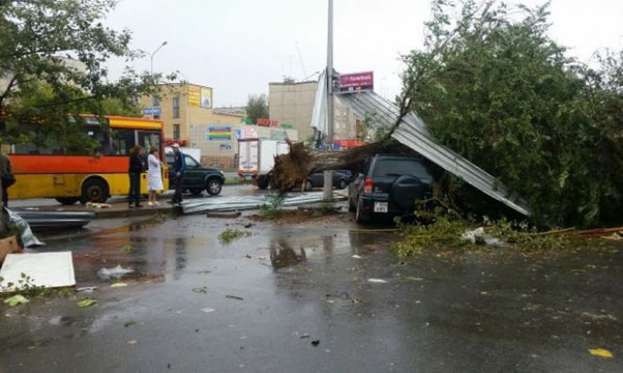 Последствия урагана в Семее
