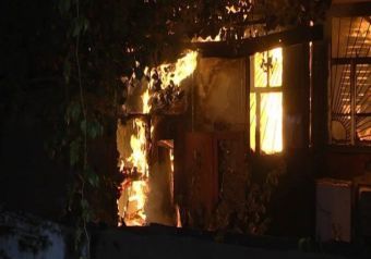 Пожар в Алматы