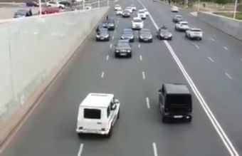 Нарушение ПДД кортежем