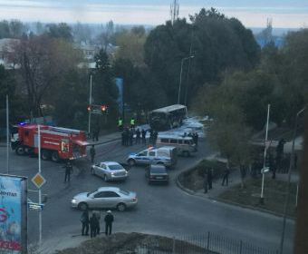 ЧП с автобусом в Талдыкоргане