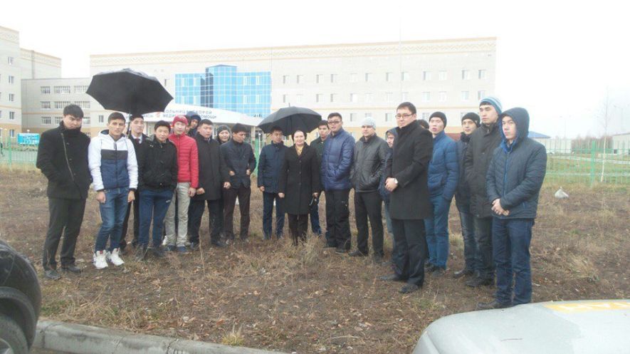 Акция по посадке деревьев в Семее