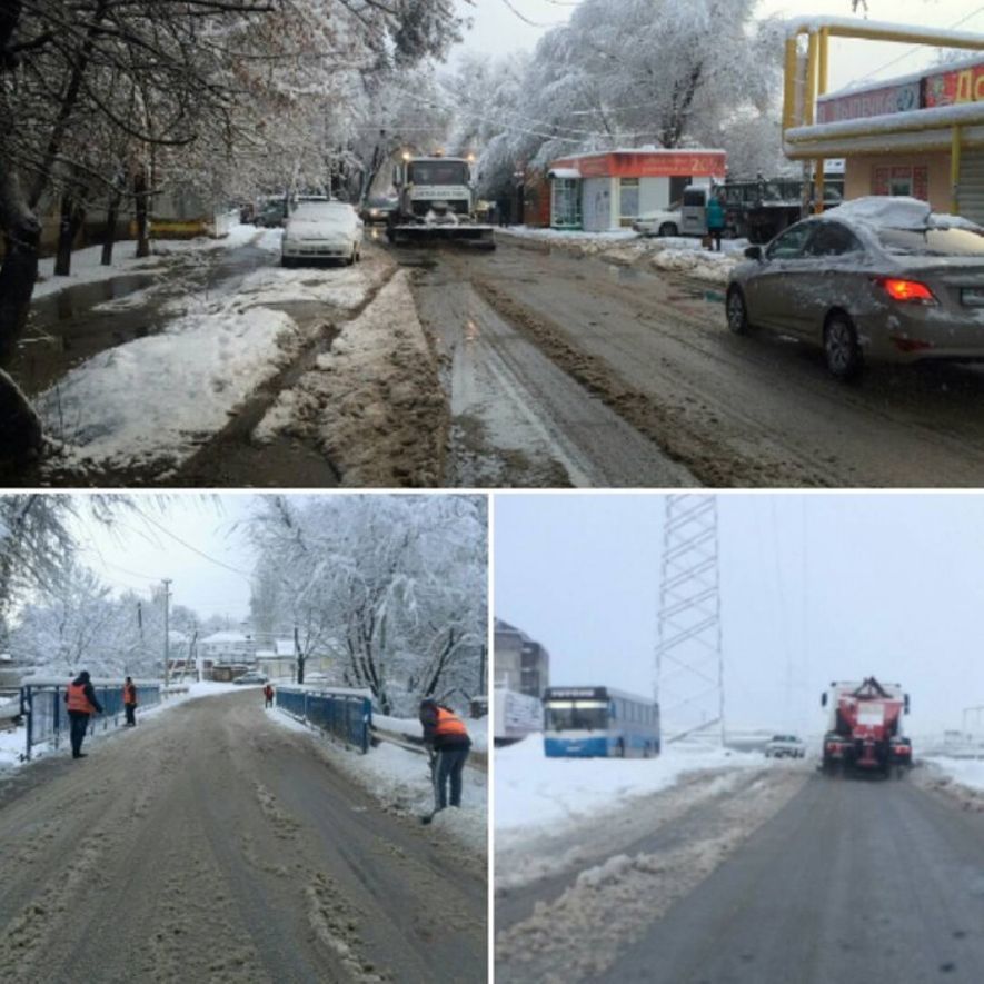 Снег в Алматы