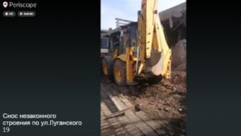 Снос здания в Алматы