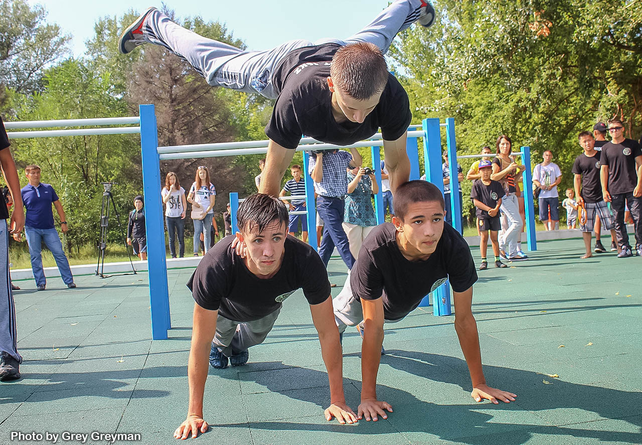 Открытие Street Workout площадки в Семее