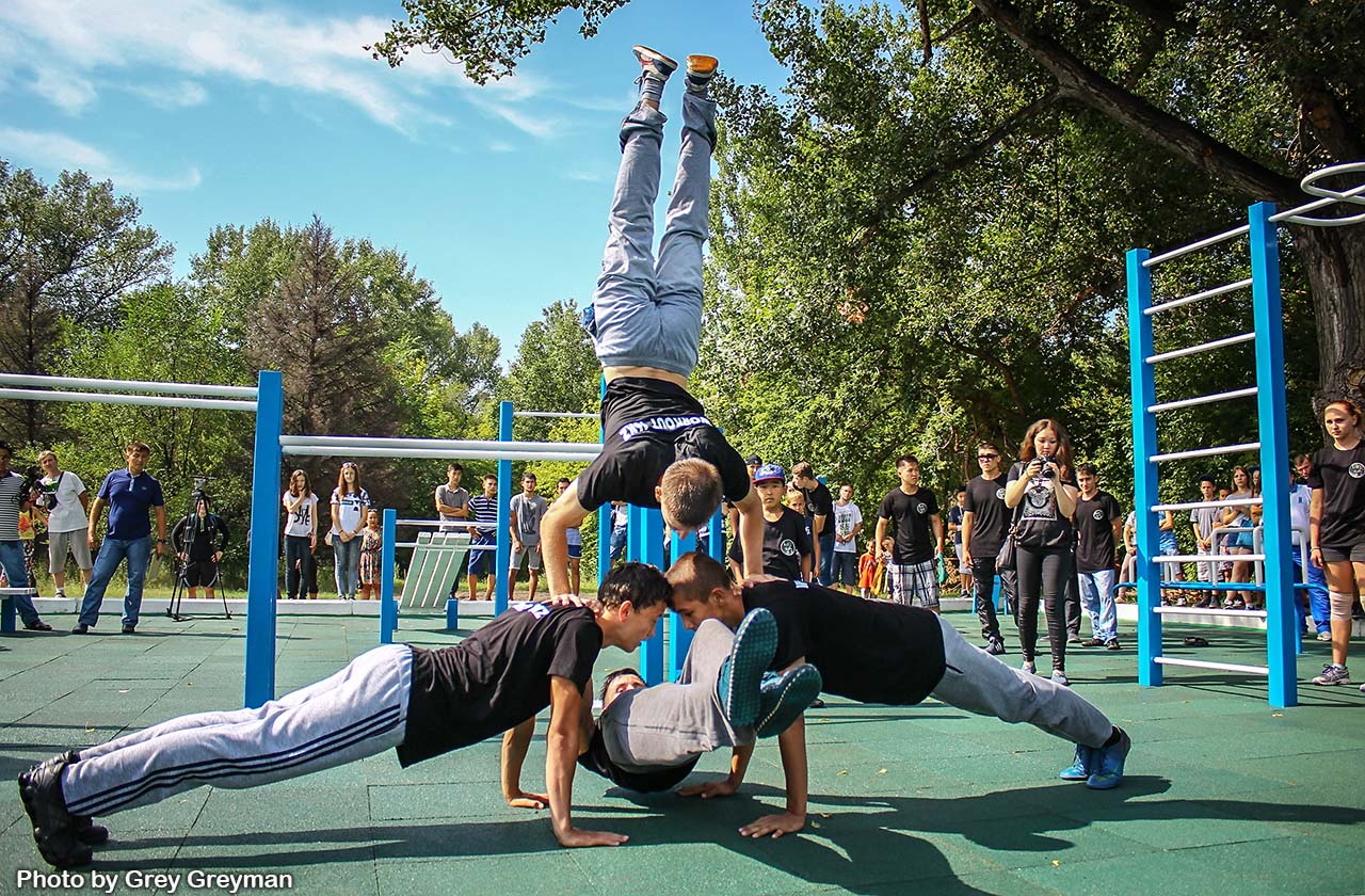Открытие Street Workout площадки в Семее