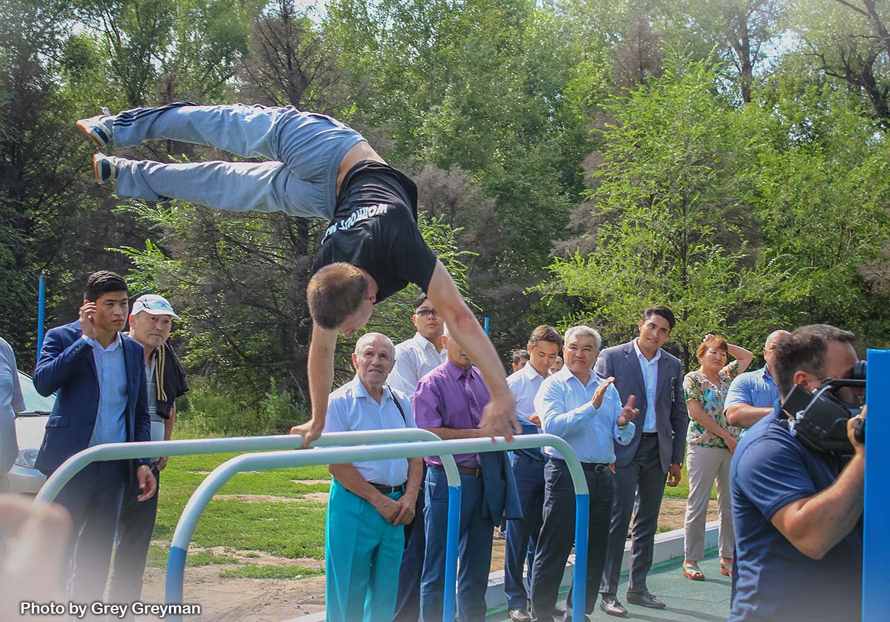 Открытие Street Workout площадки в Семее