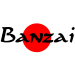 логотип ресторан суши и пиццы «BANZAI»