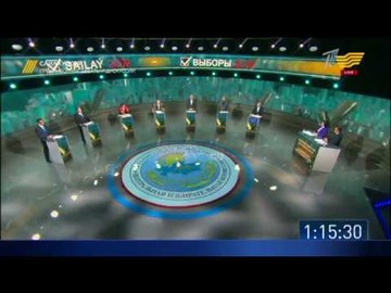 С камчой и в чапане: первые в истории дебаты кандидатов в Президенты прошли в Казахстане