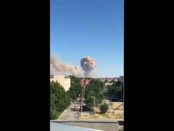 Взрыв произошел в воинской части в Туркестанской области Взрыв произошел в воинской части в Туркестанской области