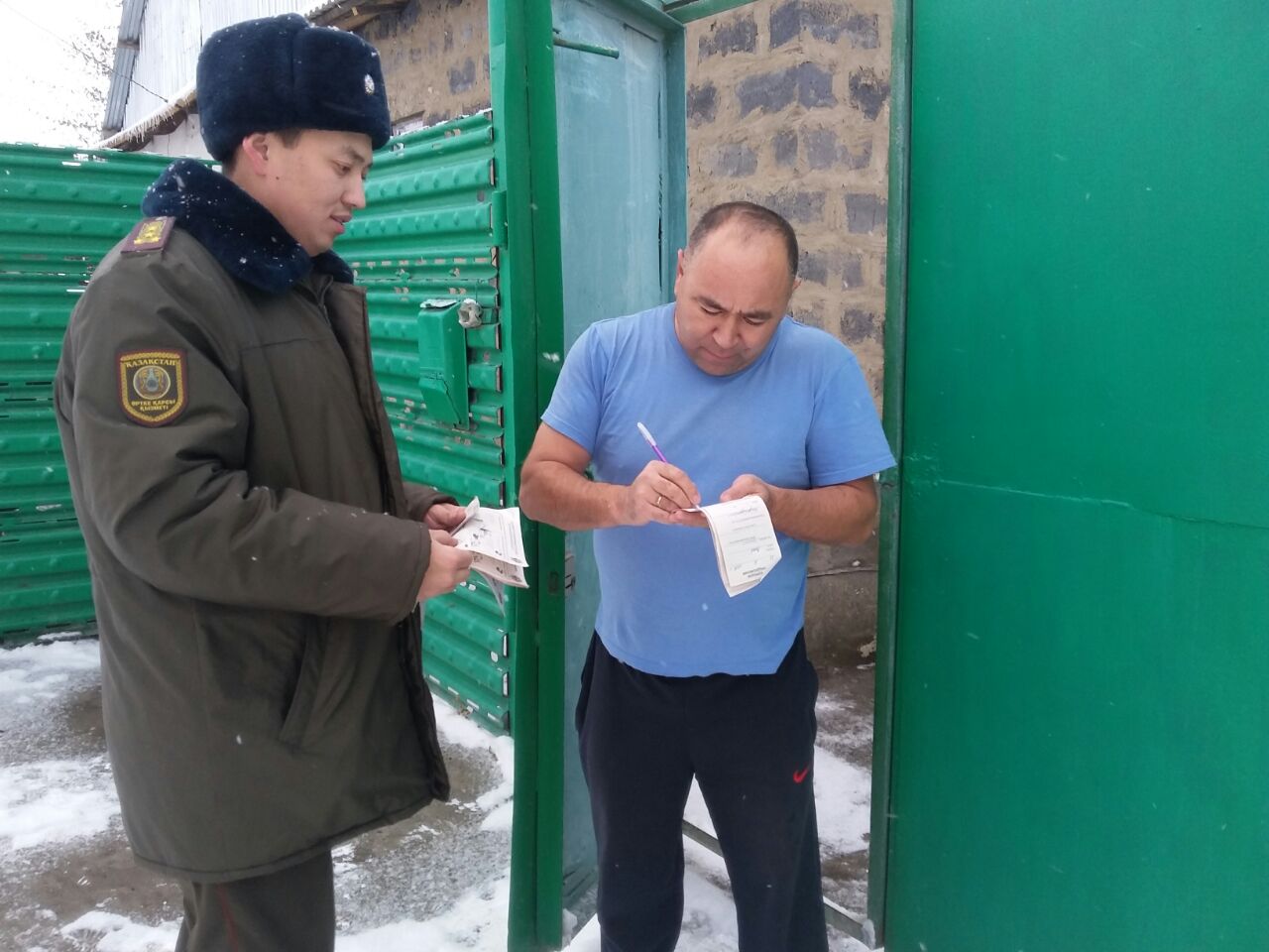 Сотрудники УЧС провели рейд по жилому сектору