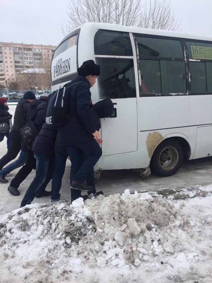 снежный коллапс в Семее