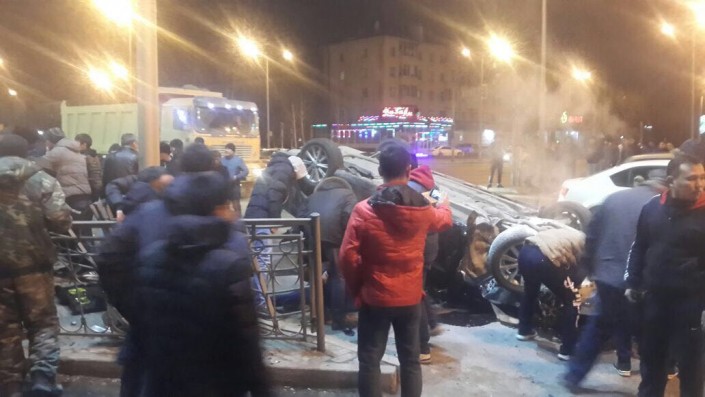 В Астане в жуткой аварии пострадали 4 человека