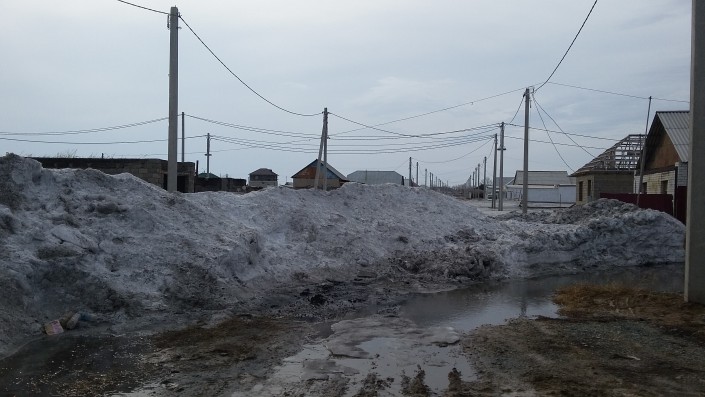 Семей затапливается талой водой четвертые сутки