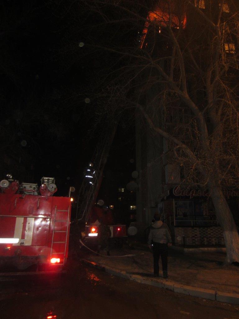 В Семее горел балкон