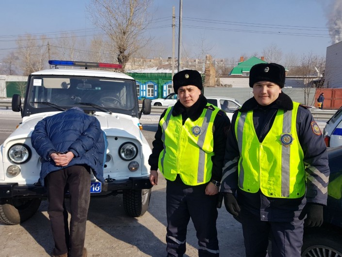 задержание автоугонщика в Семее