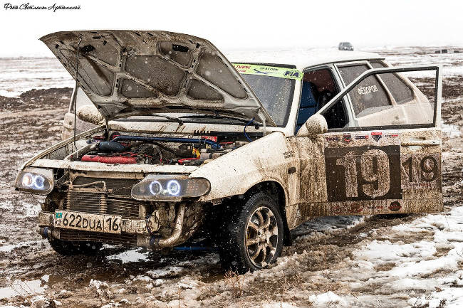экстремальные автогонки в Семее