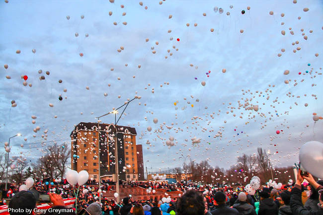 В Семее прошла акция «Кемерово, мы скорбим вместе с вами...»