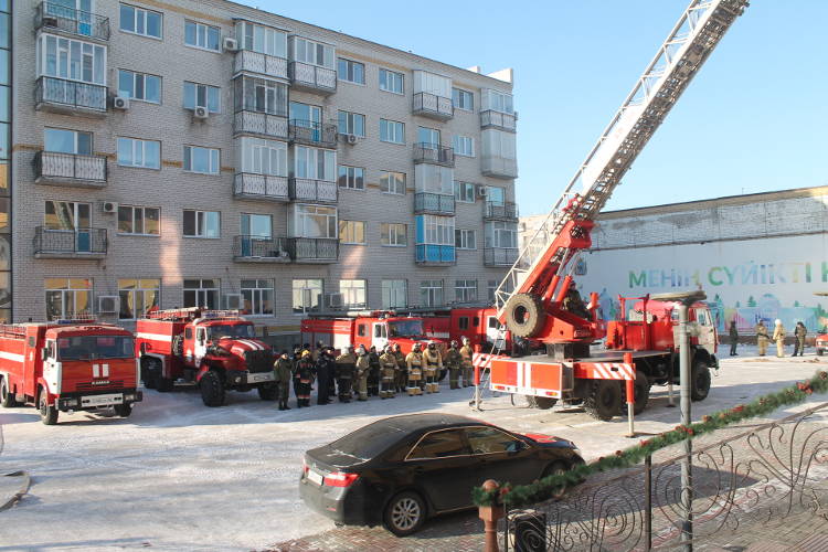 В Семее проведено пожарно-тактическое учение