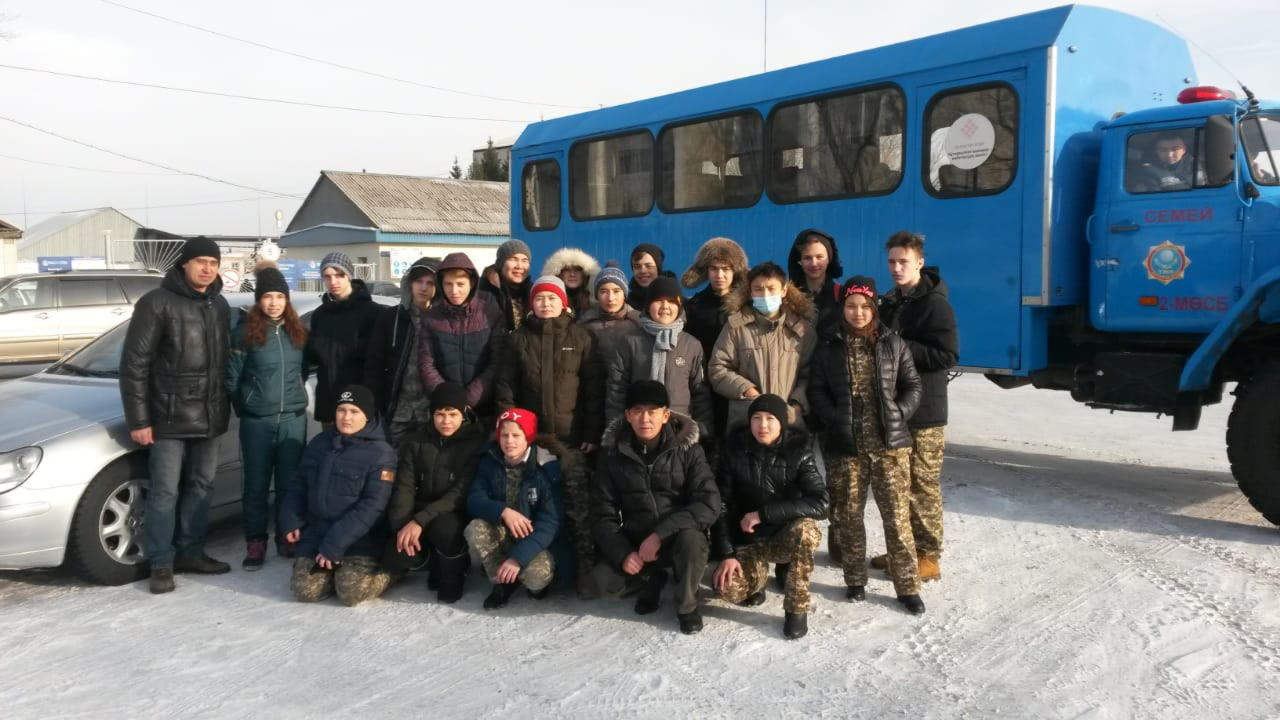 На старте зимний сбор-семинар юных спасателей города Семей