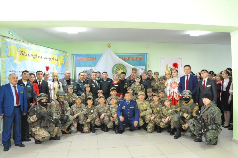 Военно-патриотический клуб «Жас барлаушы» открыли в Семее
