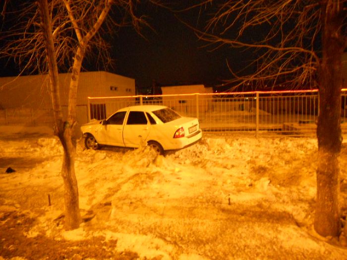 В Семее автоугонщик попал в ДТП