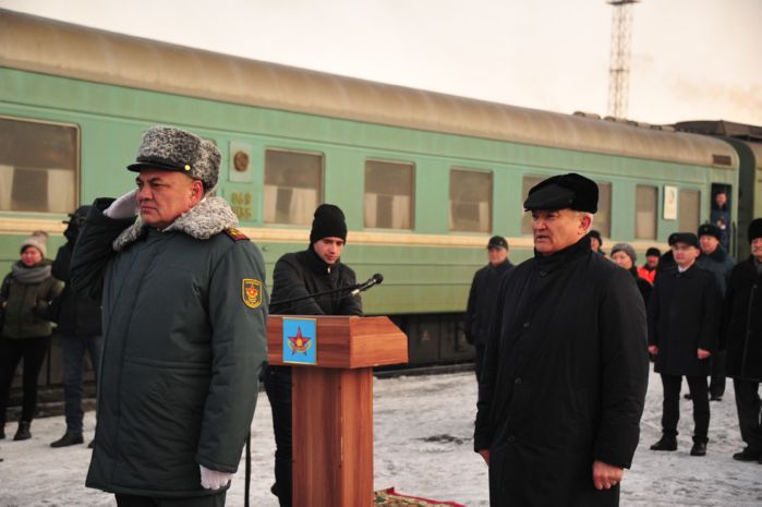 Знамя Победы прибыло в город Семей