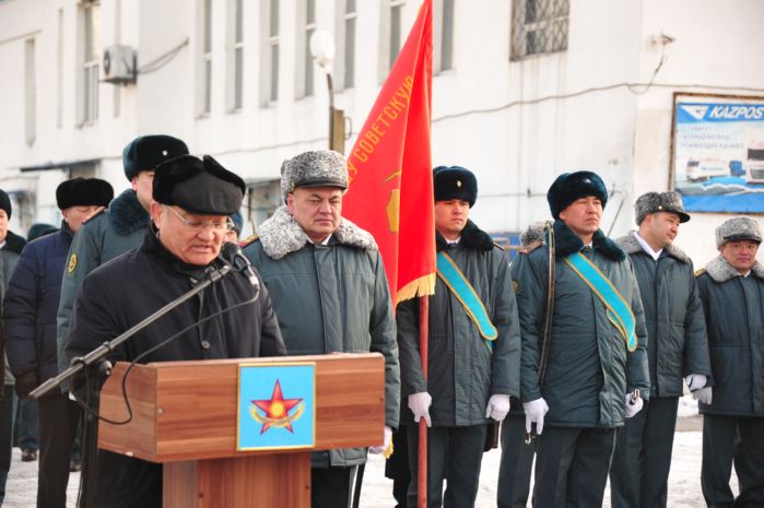 Знамя Победы прибыло в город Семей