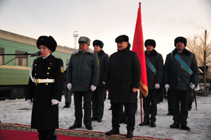 Знамя Победы прибыло в город Семей