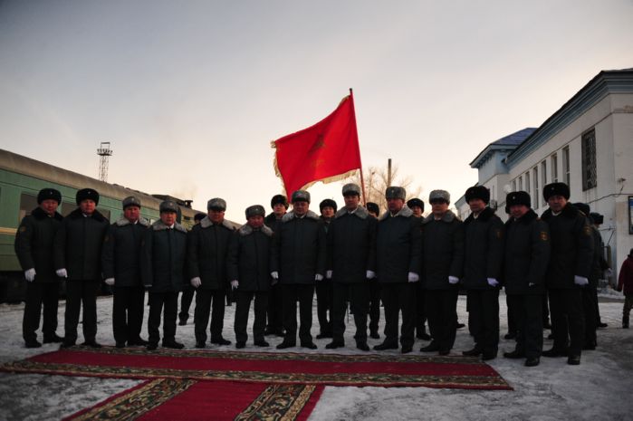 Знамя Победы прибыло в город Семей