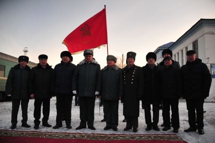 Знамя Победы прибыло в город Семей
