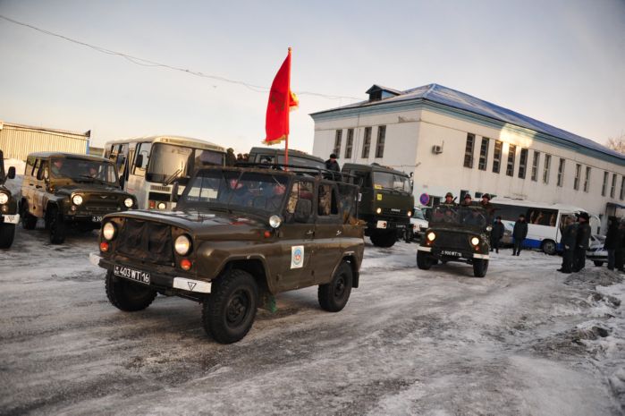 Знамя Победы прибыло в город Семей