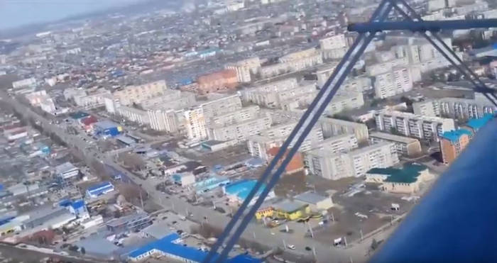 Казанская икона Божией Матери на самолете облетела Костанай, чтобы спасти регион от коронавируса
