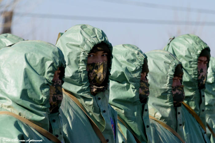 Военнослужащие продезинфицировали свыше 140 тыс. кв.м. в Семее 