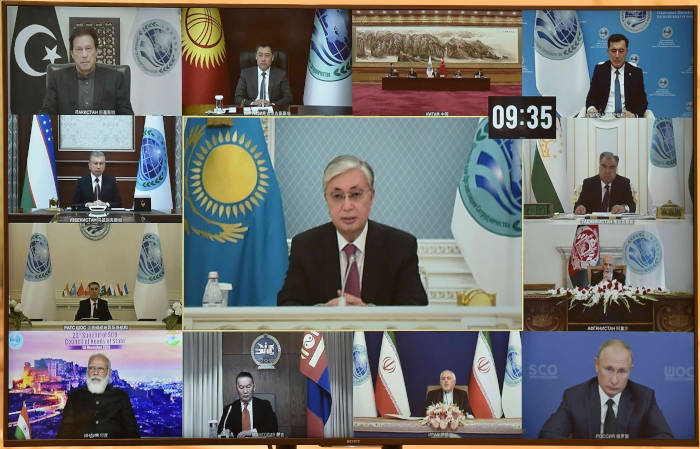 Касым-Жомарт Токаев выступил на саммите ШОС