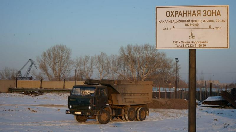 Канализационный дюкер через реку Иртыш сдали в эксплуатацию в Семее