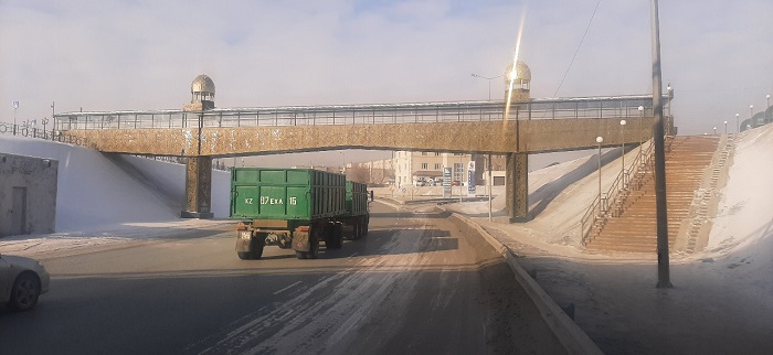 Надземный переход построят в текущем году в Семее