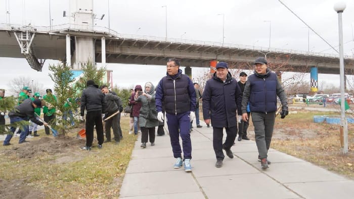 В Семее посадили более 2500 саженцев