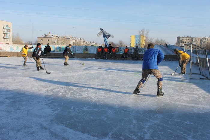 В Абайском гарнизоне состоялось открытие ледового городка