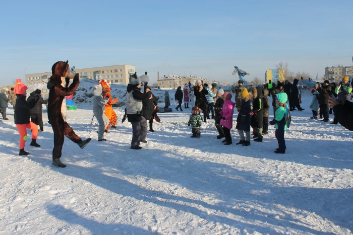 В Абайском гарнизоне состоялось открытие ледового городка