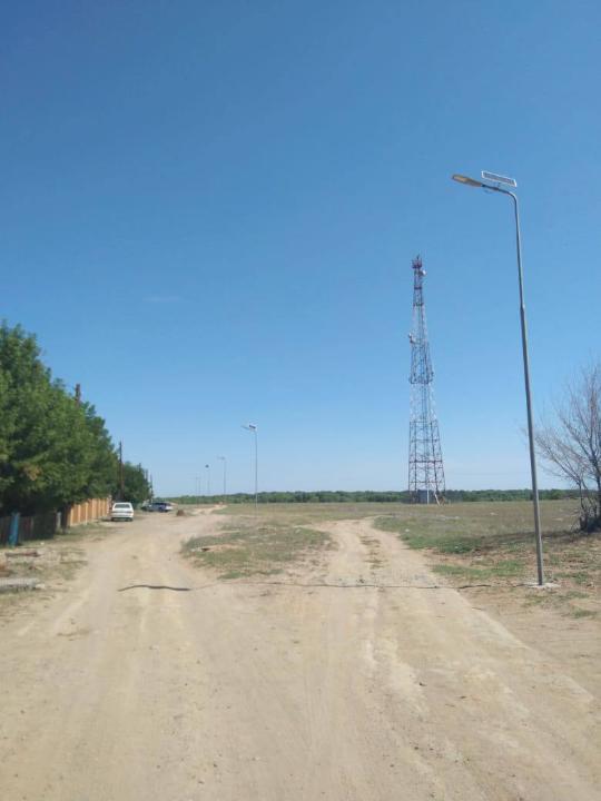 В селе Чекоман установлено футбольное поле и проведено освещение