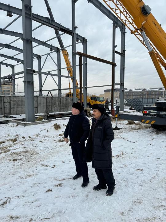 Продолжается возведение блочно-модульной котельной в Карагайлы