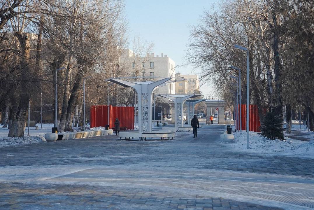 Аким города ознакомился с состоянием Центрального парка