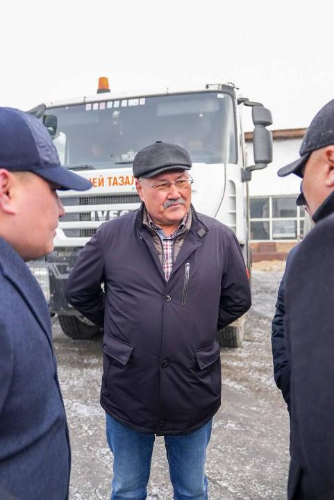 Аким города ознакомился с работой коммунальных служб