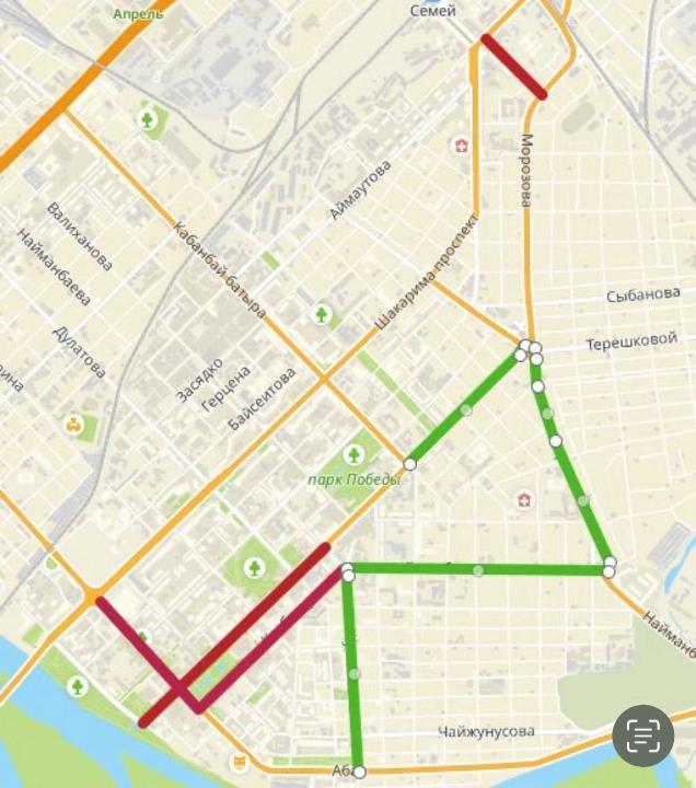 В центральной части Семея временно ограничат движение автотранспорта